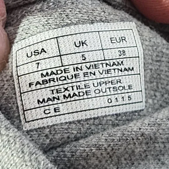 Sanuk Grey Black Ella Slip On Cushion Insole Stretch Fabric Yoga Sling Sandal 7 - Picture 16 of 16